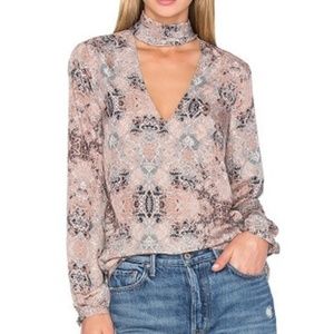 House of Harlow 1960 x Revolve Naomi Tie Neck Top